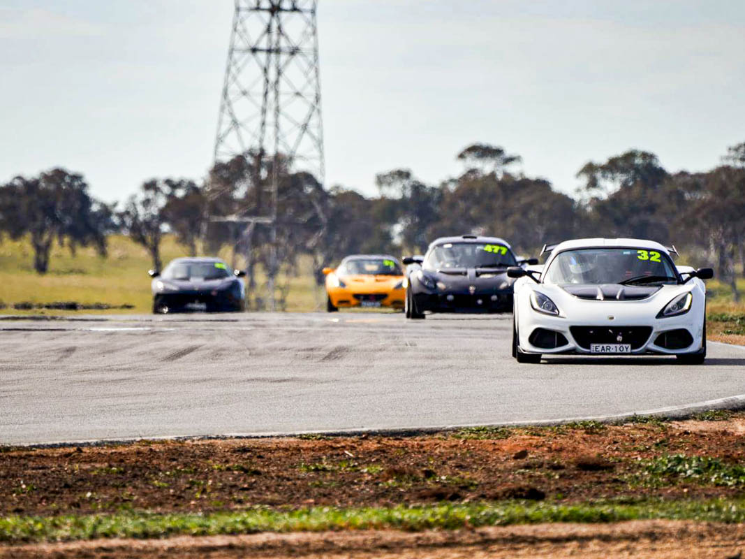 Lotus Club In Australia Doing Track Days Like CSCA At Wakefield And Eastern Creek Racing Circuit Exige V6 Supercharged Coupe On Track