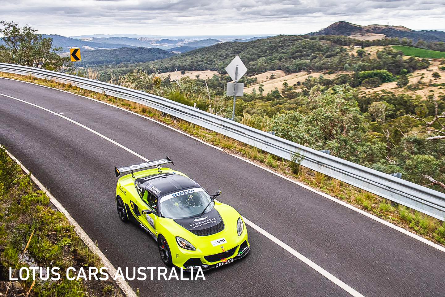 Lotus Sports Cars At Targa High Country Tarmac Rally February 2021 Tony Seymour Driving Gren Exige On Stage